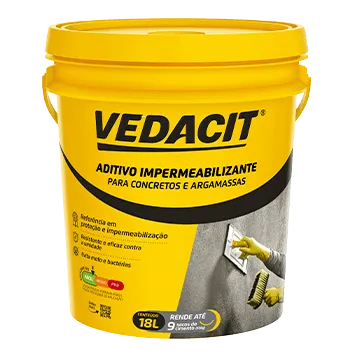 Aditivo Impermeabilizante Vedacit 18L - Para Concreto e Argamassa